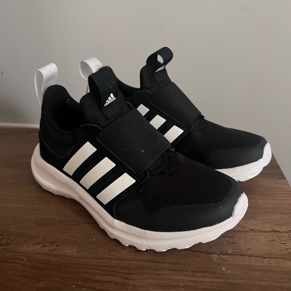Adidas Kids Black and White Sneakers